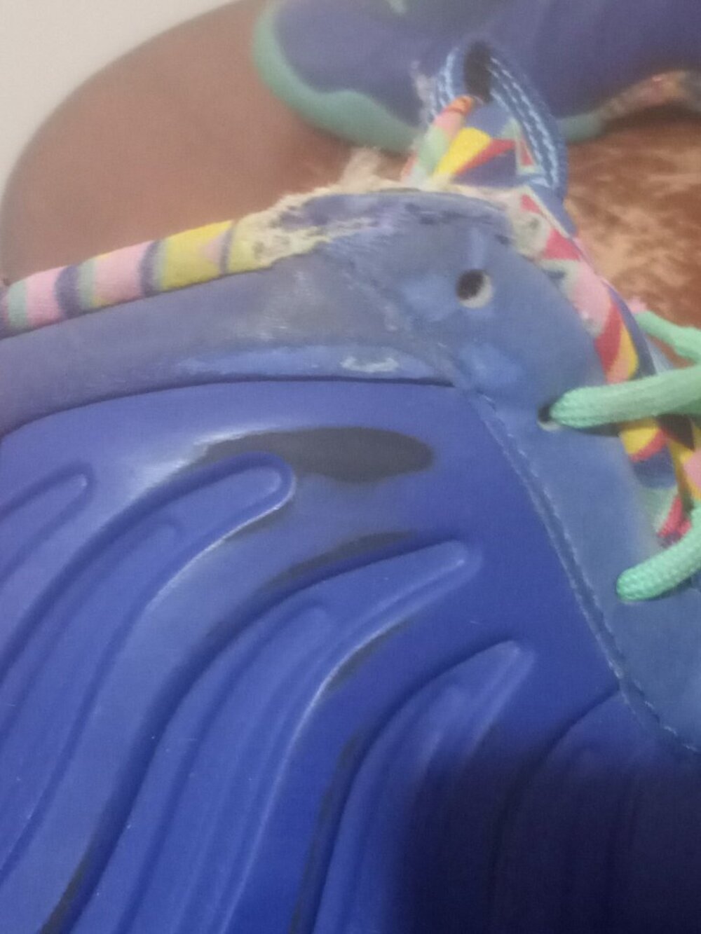 Nike Little Posite One ASW Kaleidoscope DZ5190-400 Kid's Size 4.5Y Sneakers - Picture 12 of 14